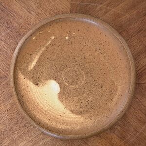 Yellow salt glaze Stonware Ceramic Breakfast Plate